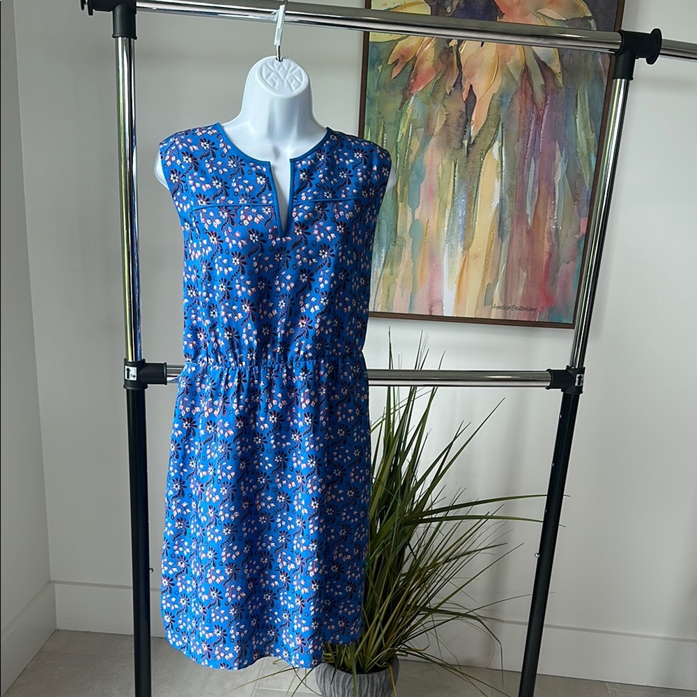 J. Crew Blue Sleeveless dress